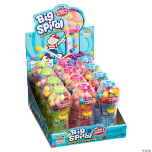 Kidsmania Dubble Bubble Big Spiral Mini Gumball Dispenser 1.13oz 12ct